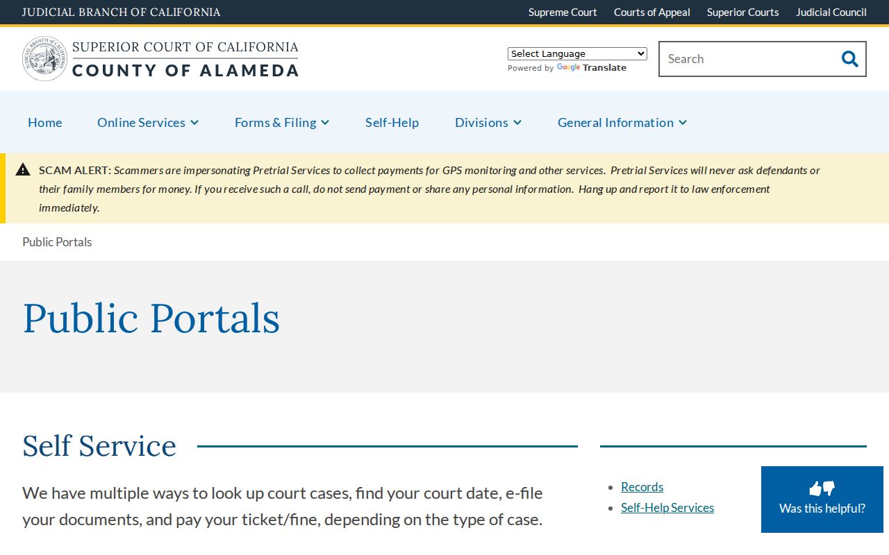 Oakland people search Alameda court portal choices