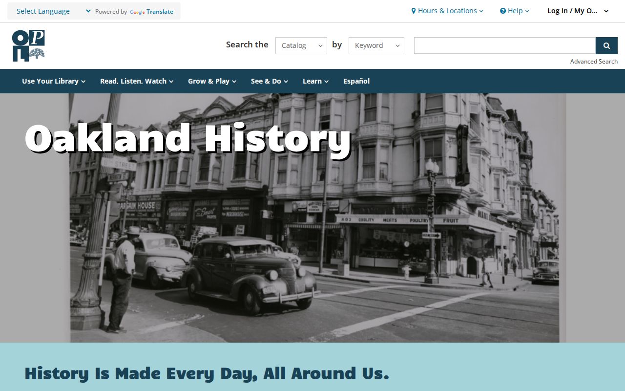 Oakland people directories History Center collection